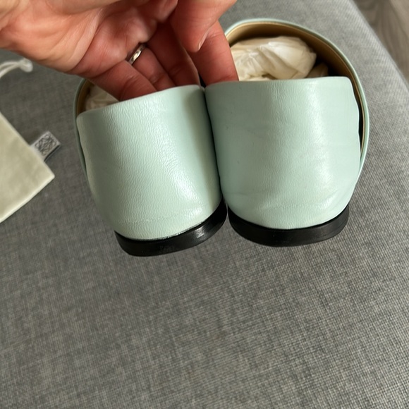 Loewe Light Blue Flats with Penguin Design - Picture 5 of 10